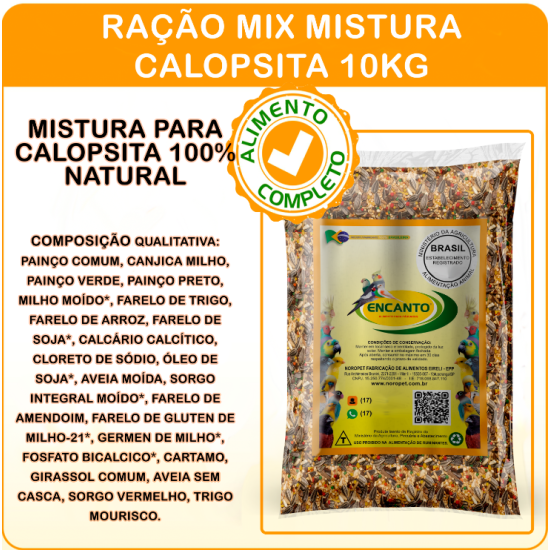 Ração MIX Calopsita 10kg
