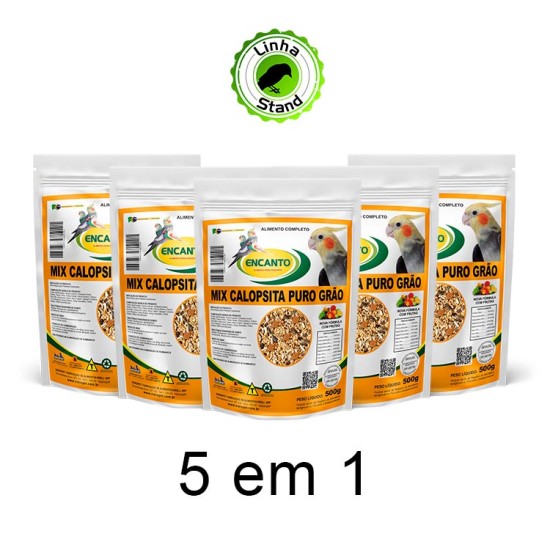 Fardo Calopsita Puro Grão 05x500 KG Encanto