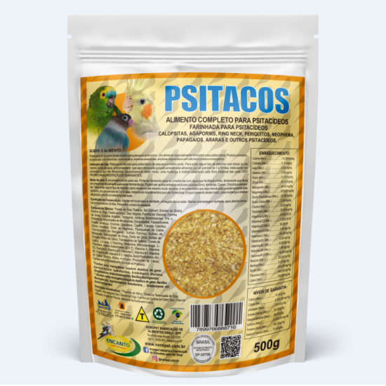 Farinhada Para Psitacídeos Encanto - Psitacos - 500g