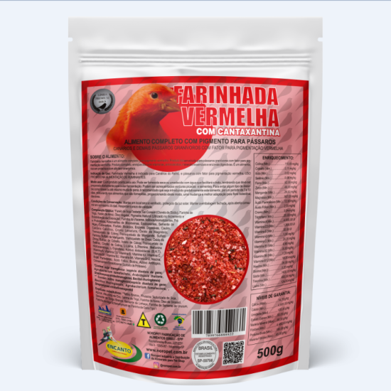 Farinhada Vermelha 500g - com Cantaxantina